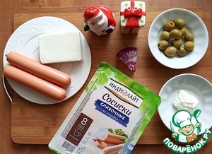 Паштет из сосисок в тарталетках