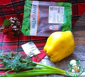 Печень индейки с айвой Печень индейки с айвой