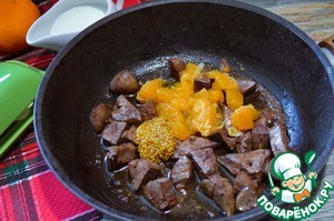 Печёночный паштет с мандаринами Печёночный паштет с мандаринами