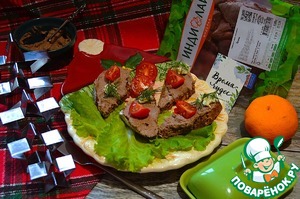 Печёночный паштет с мандаринами Печёночный паштет с мандаринами