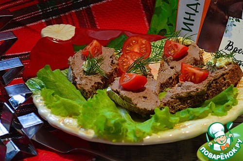 Печёночный паштет с мандаринами Печёночный паштет с мандаринами