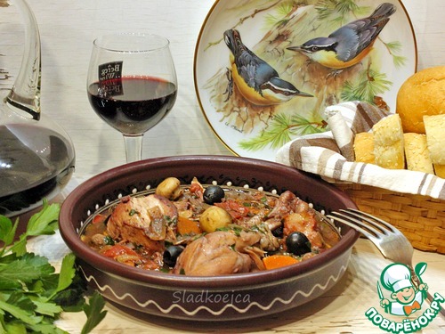 Петух по-бургундски ( «Coq au vin») Петух по-бургундски ( «Coq au vin»)