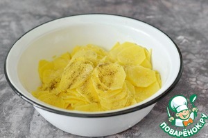 Постная запеканка из сырого картофеля