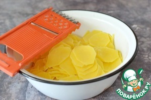 Постная запеканка из сырого картофеля