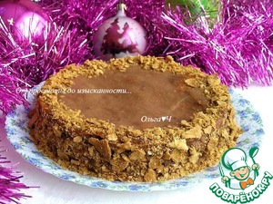 Постный шоколадный торт а-ля "Наполеон" Постный шоколадный торт а-ля "Наполеон"