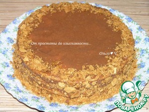 Постный шоколадный торт а-ля "Наполеон" Постный шоколадный торт а-ля "Наполеон"
