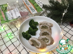 Рулет из индейки с пикантной начинкой Рулет из индейки с пикантной начинкой