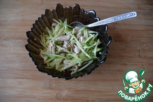 Салат из индейки и огурцов по-восточному Салат из индейки и огурцов по-восточному