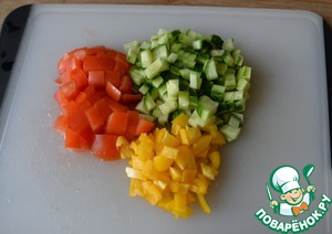 Салат из индейки и овощей "Восточный"