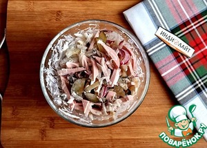 Салат из колбасы и редьки Салат из колбасы и редьки