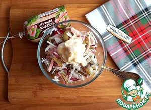 Салат из колбасы и редьки Салат из колбасы и редьки