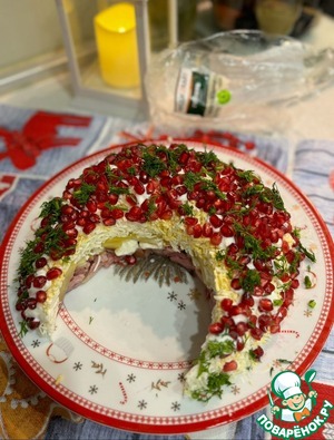 Салат "Месяц молодой" Салат "Месяц молодой"