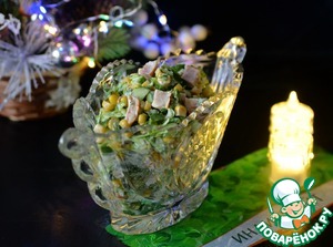 Салат с копчёной индейкой и пекинской капустой