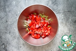 Салат с жаренными сосисками Салат с жаренными сосисками