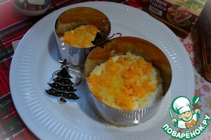 Салат слоёный "Снеговик" Салат слоёный "Снеговик"