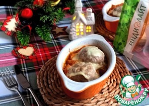 Тефтели с кабачком в томатном соусе