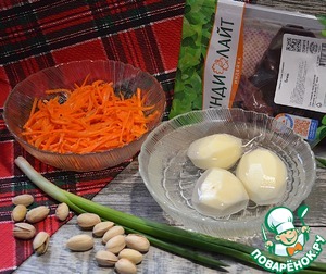 Теплый салат с печенью индейки