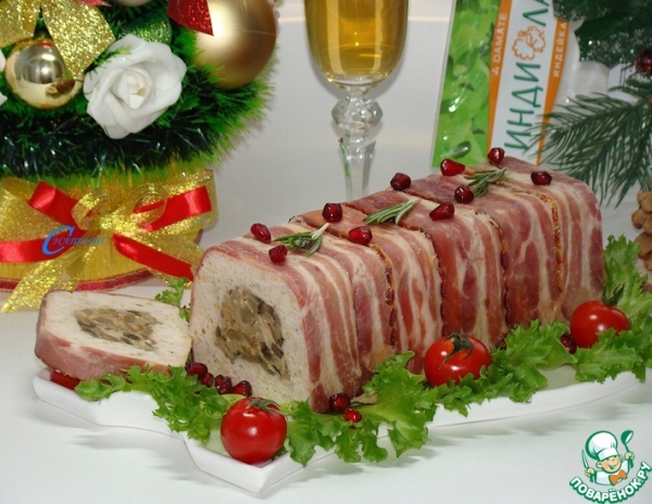 Террин из индейки с грибной начинкой Террин из индейки с грибной начинкой