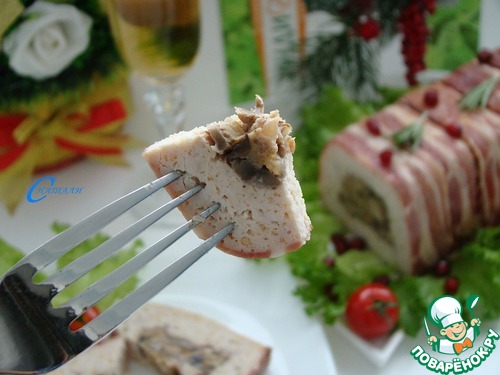 Террин из индейки с грибной начинкой Террин из индейки с грибной начинкой