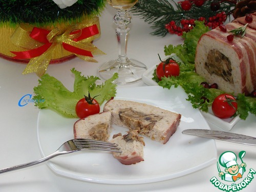 Террин из индейки с грибной начинкой Террин из индейки с грибной начинкой