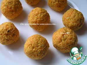 Закусочные морковно-ореховые шарики