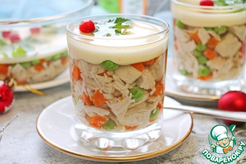 Заливное из индейки "Провансаль" Заливное из индейки "Провансаль"