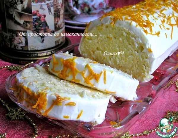 Творожно-цитрусовый рулет Творожно-цитрусовый рулет