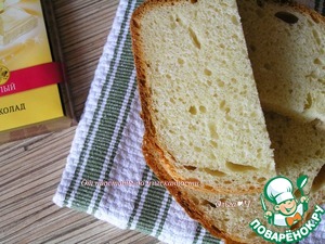 Молочный хлеб с белым шоколадом Молочный хлеб с белым шоколадом