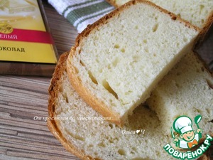 Молочный хлеб с белым шоколадом Молочный хлеб с белым шоколадом