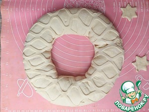 Пирог с тефтелями и сыром