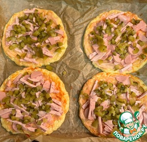 Мини пиццы на творожной основе Мини пиццы на творожной основе