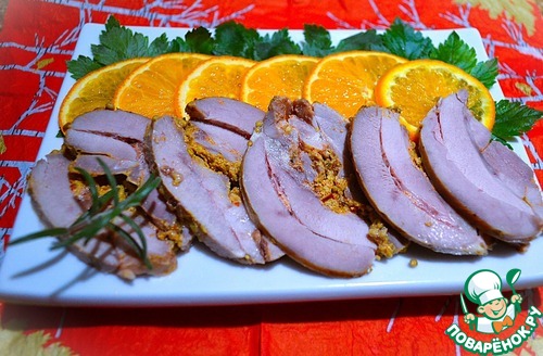 Буженина из индейки в соусе Буженина из индейки в соусе