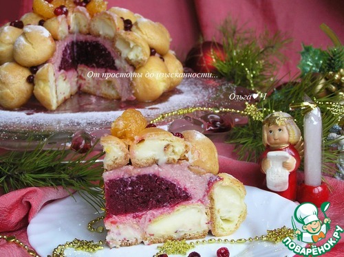 Цукотто (Zuccotto) с профитролями Цукотто (Zuccotto) с профитролями