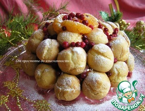 Цукотто (Zuccotto) с профитролями Цукотто (Zuccotto) с профитролями