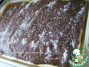 Шоколадно-творожный рулет "Рождественское полено"