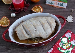 Филе грудки индейки в апельсиновом соусе