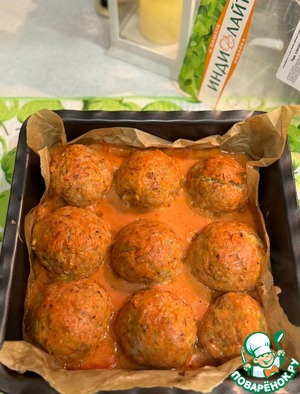 Гречаники с индейкой в соусе Гречаники с индейкой в соусе