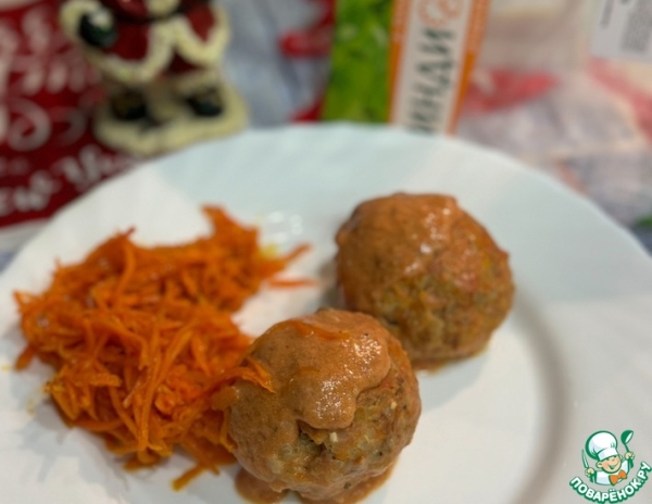 Гречаники с индейкой в соусе Гречаники с индейкой в соусе