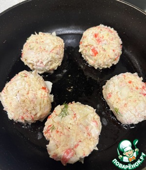 Крабовые котлеты с сыром Крабовые котлеты с сыром