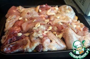 Курица с овощами в духовке Курица с овощами в духовке