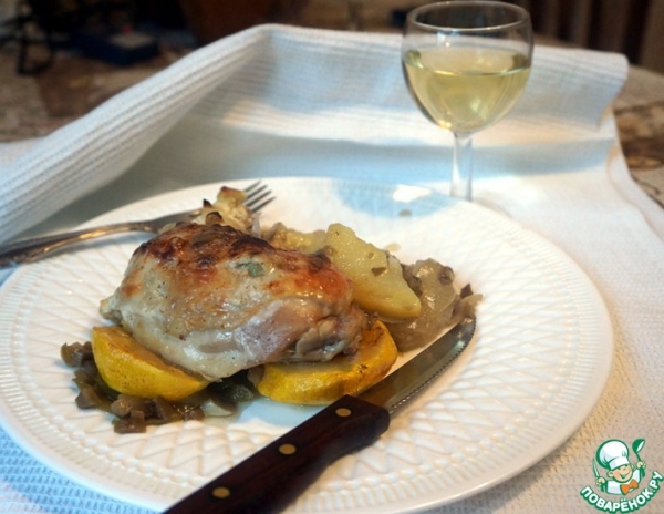 Курица с овощами в духовке Курица с овощами в духовке