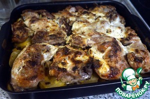 Курица с овощами в духовке Курица с овощами в духовке