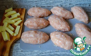 Куриные котлеты с сыром