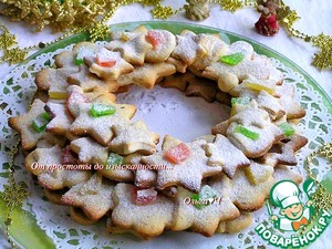 Миндальный рождественский венок Миндальный рождественский венок