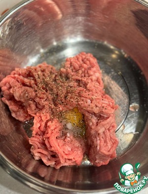 Очень мясная пицца-запеканка