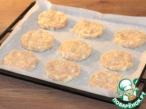 Округлые котлетки с грибной начинкой