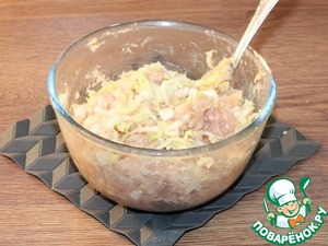 Округлые котлетки с грибной начинкой