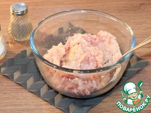 Округлые котлетки с грибной начинкой