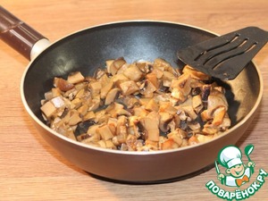 Округлые котлетки с грибной начинкой