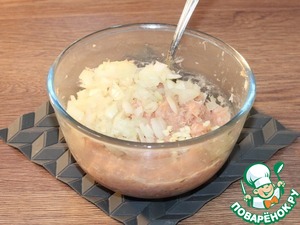 Округлые котлетки с грибной начинкой